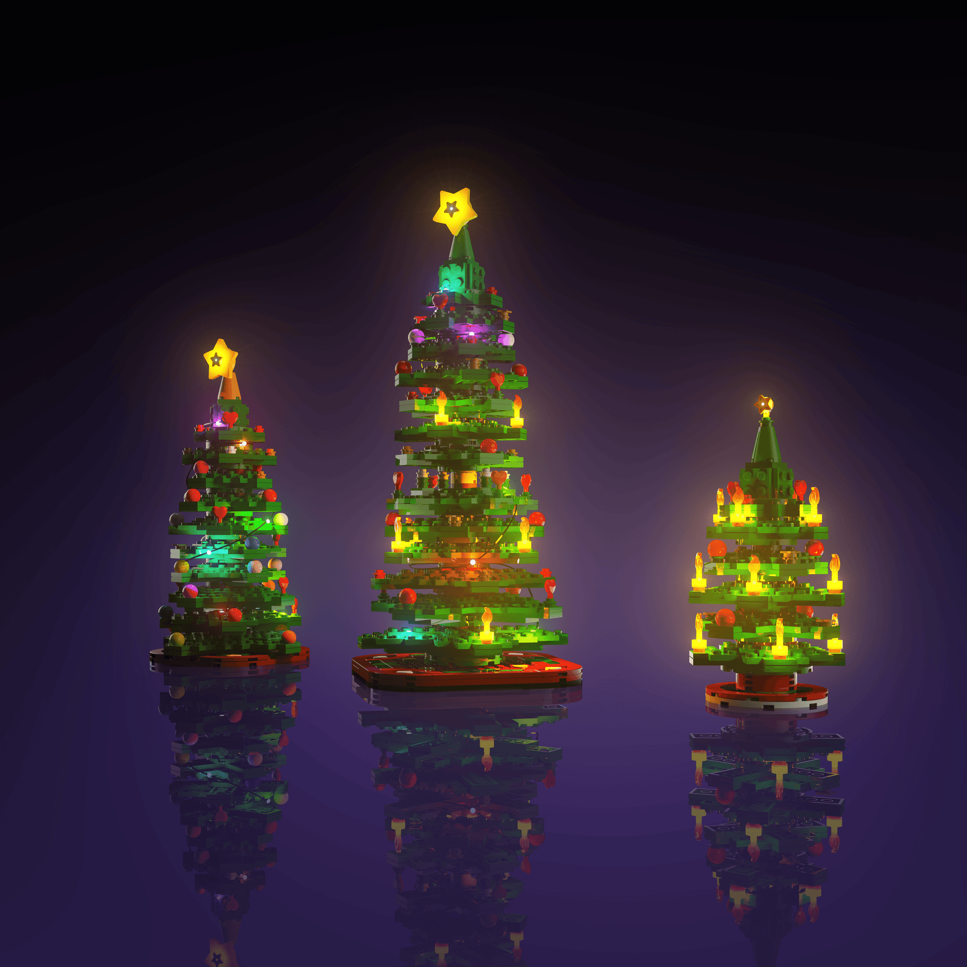 Puzzloria™ | Light Kit for LEGO® Christmas Tree - Puzzloria