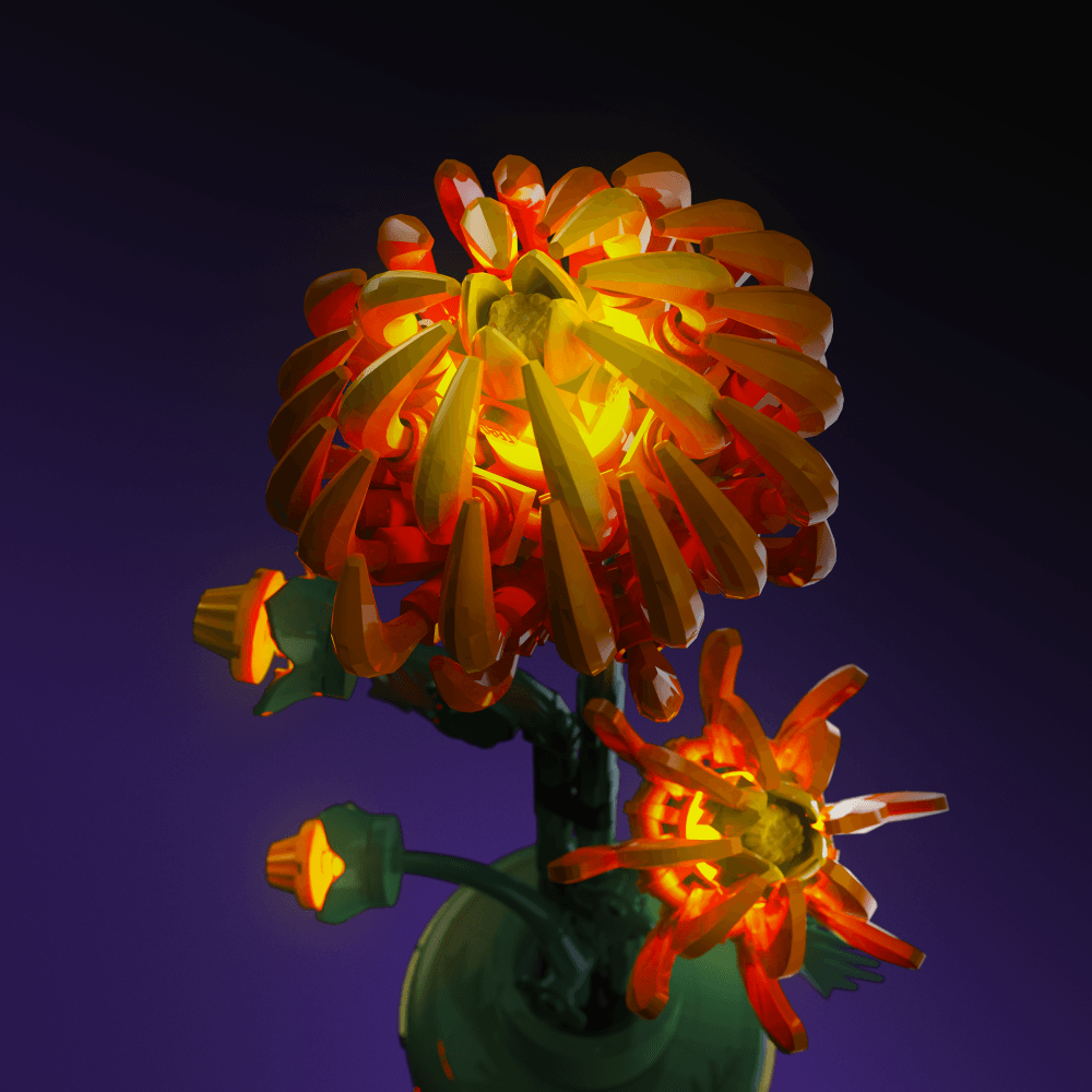 Puzzloria™ | Light Kit for LEGO® Chrysanthemum - Puzzloria