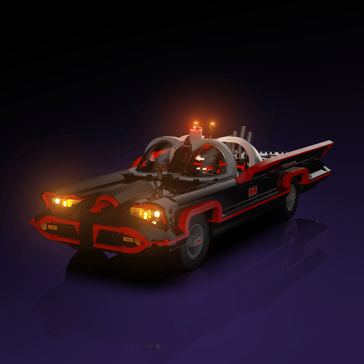 Puzzloria™ | Light Kit for LEGO® DC: Batman The Classic TV Series Batmobile - Puzzloria