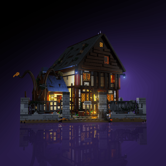 Puzzloria™ | Light Kit for LEGO® Disney Hocus Pocus: The Sanderson Sisters' Cottage - Puzzloria