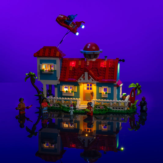 Puzzloria™ | Light Kit for LEGO® Disney Lilo and Stitch Beach House - Puzzloria