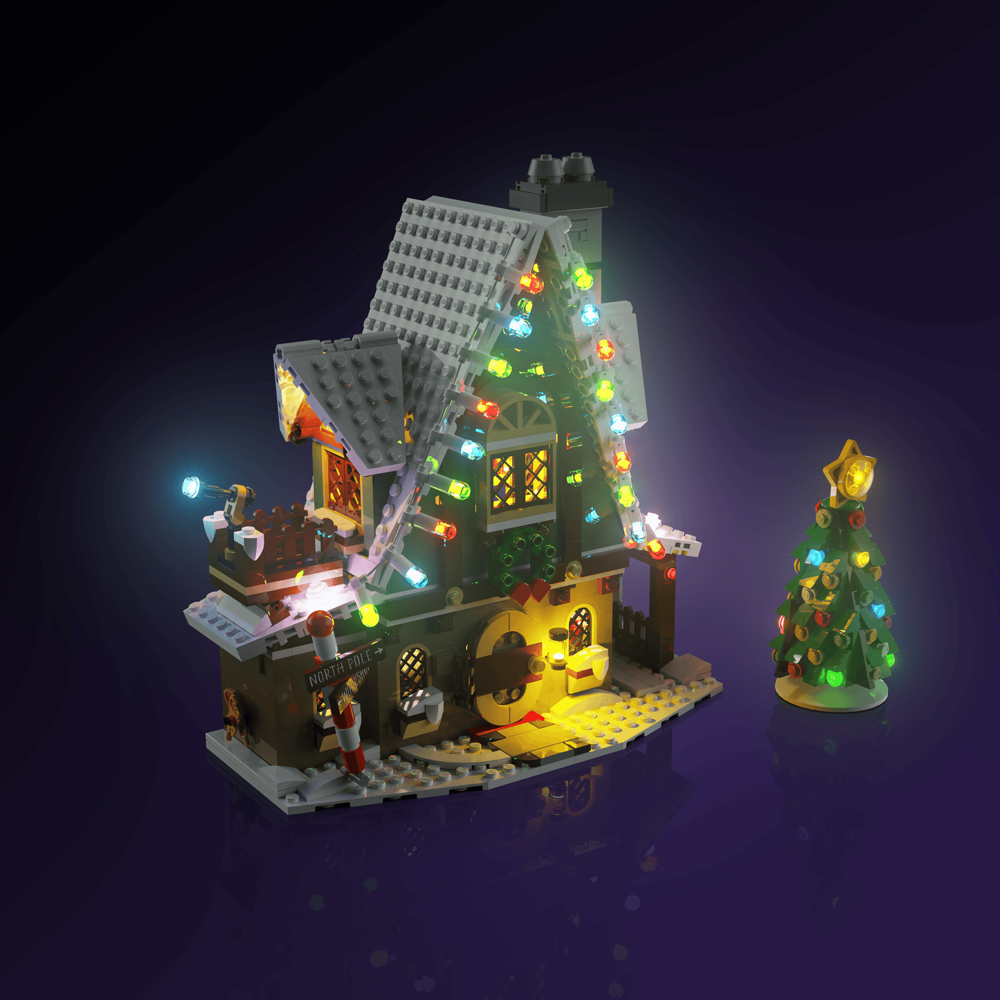 Puzzloria™ | Light Kit for LEGO® Elf Club House - Puzzloria