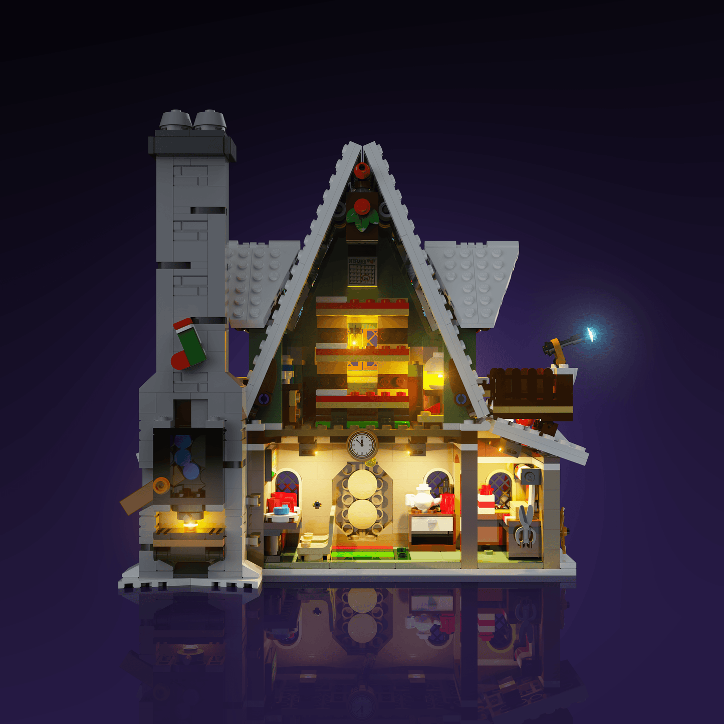 Puzzloria™ | Light Kit for LEGO® Elf Club House - Puzzloria