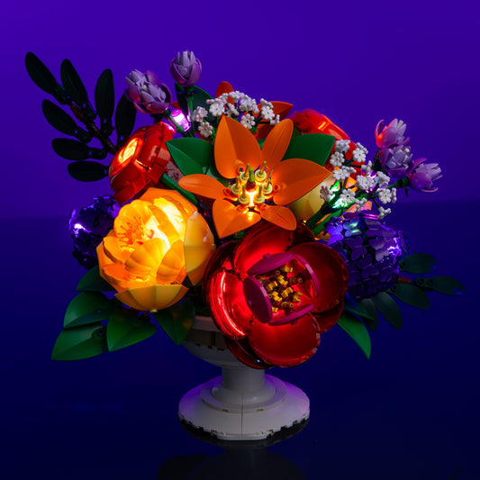 Puzzloria™ | Light Kit for LEGO® Flower Arrangement - Puzzloria
