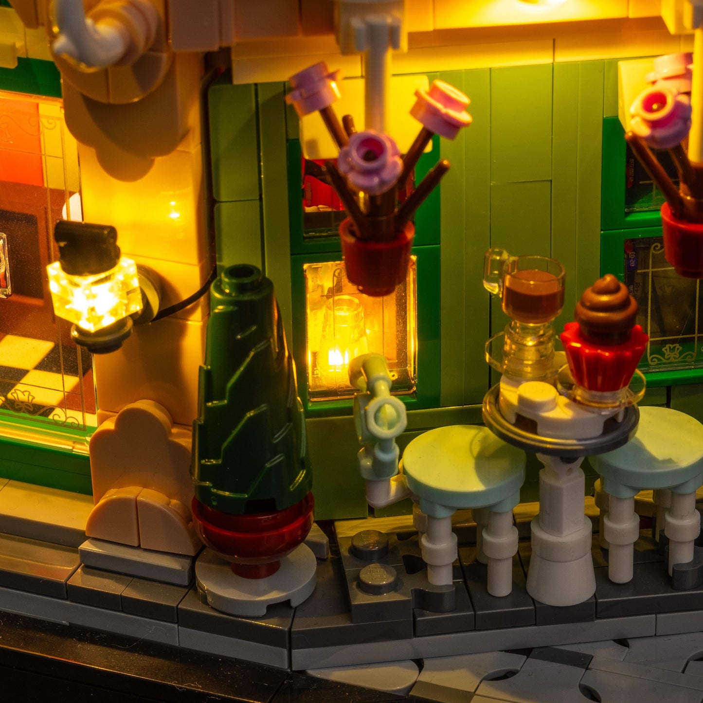 Puzzloria™ | Light Kit for LEGO® French Cafe - Puzzloria