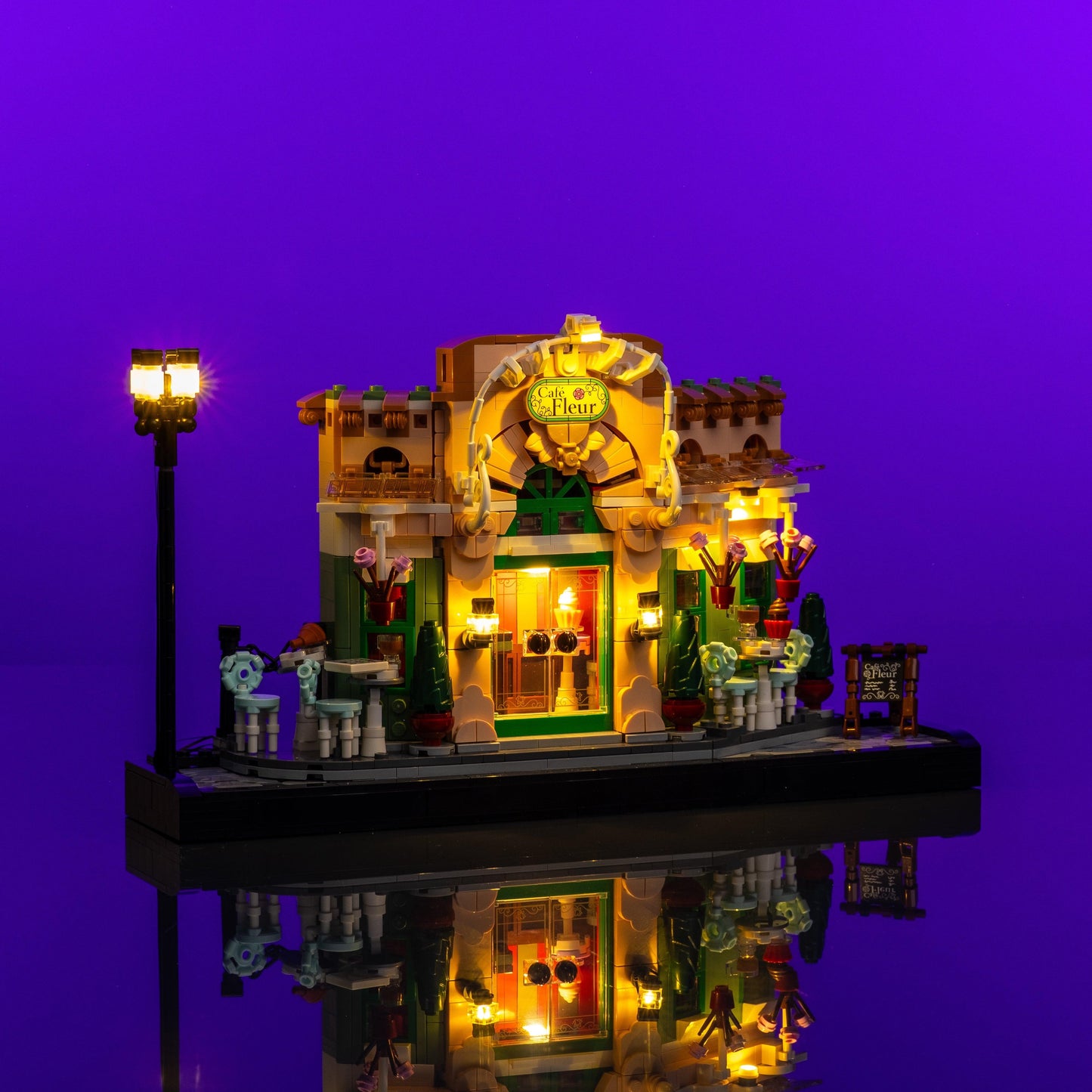Puzzloria™ | Light Kit for LEGO® French Cafe - Puzzloria