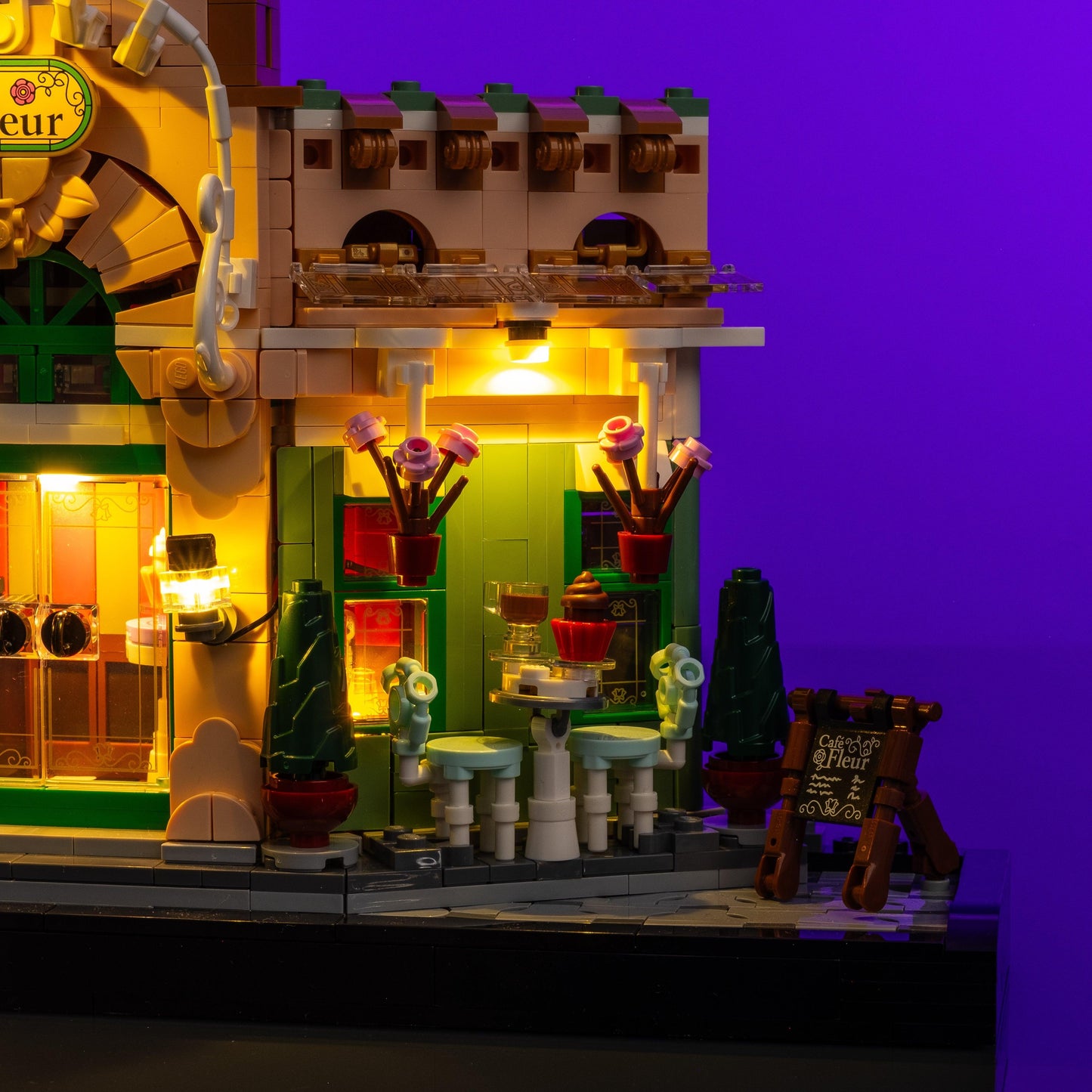 Puzzloria™ | Light Kit for LEGO® French Cafe - Puzzloria