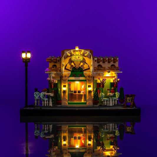 Puzzloria™ | Light Kit for LEGO® French Cafe - Puzzloria
