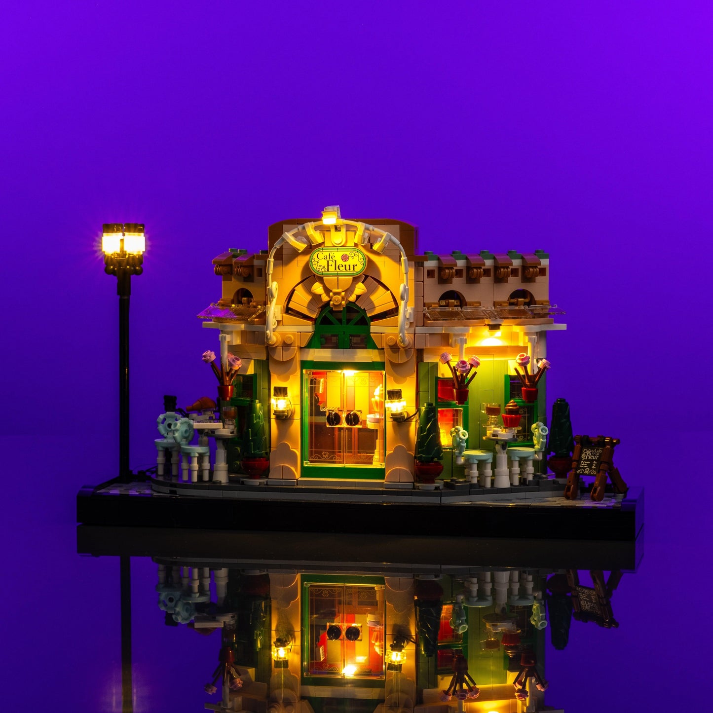 Puzzloria™ | Light Kit for LEGO® French Cafe - Puzzloria