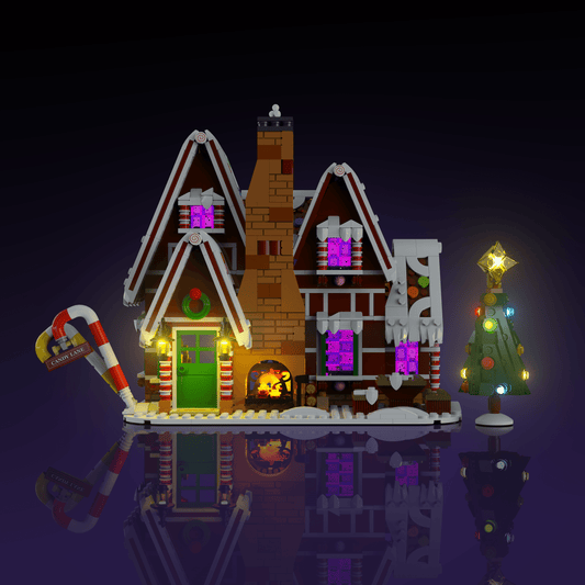 Puzzloria™ | Light Kit for LEGO® Gingerbread House - Puzzloria
