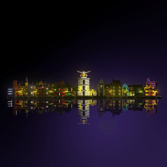 Puzzloria™ | Light Kit for LEGO® Harry Potter Diagon Alley Wizarding Shops - Puzzloria