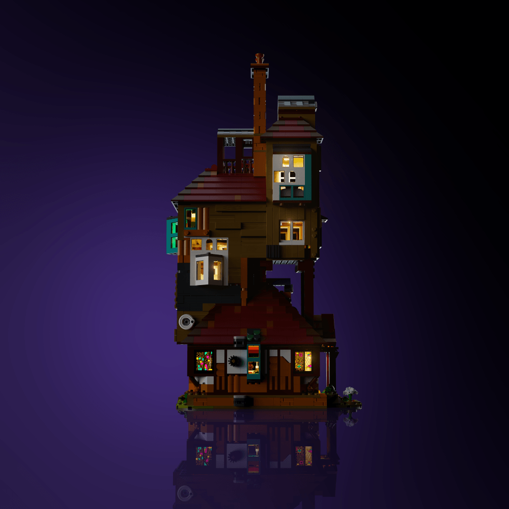 Puzzloria™ | Light Kit for LEGO® Harry Potter The Burrow - Collectors' Edition - Puzzloria