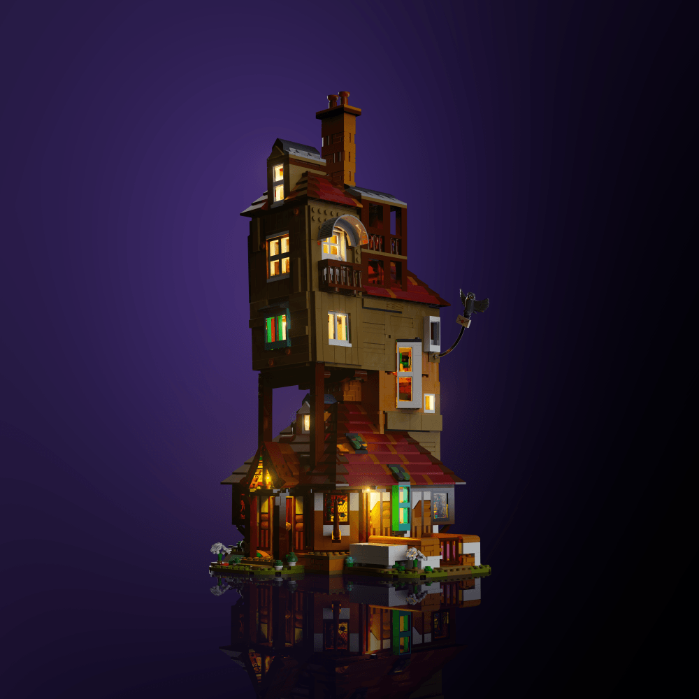 Puzzloria™ | Light Kit for LEGO® Harry Potter The Burrow - Collectors' Edition - Puzzloria