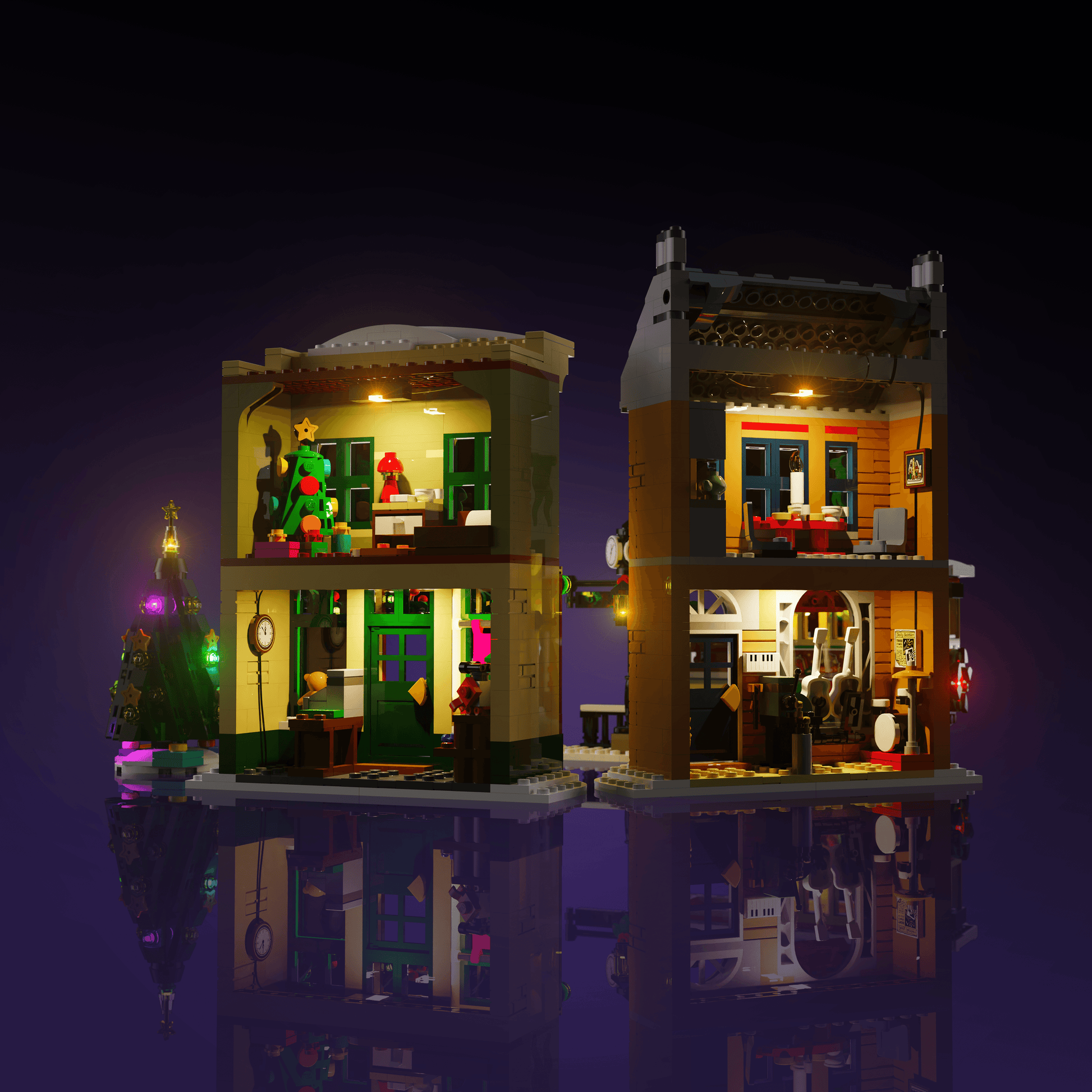 Puzzloria™ | Light Kit for LEGO® Holiday Main Street - Puzzloria