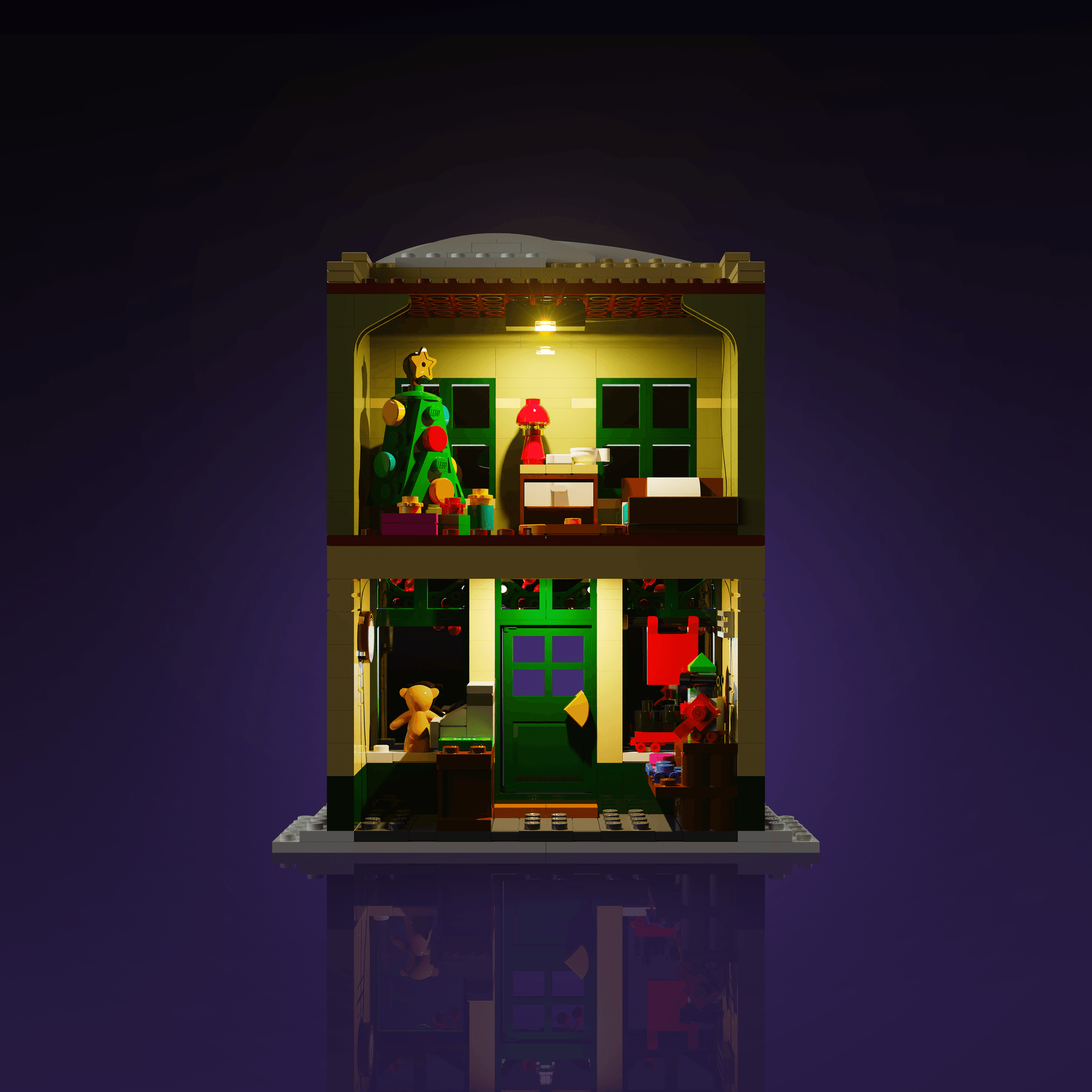 Puzzloria™ | Light Kit for LEGO® Holiday Main Street - Puzzloria