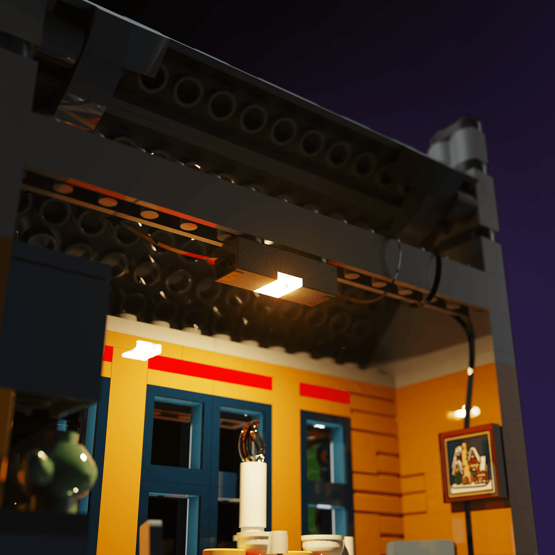 Puzzloria™ | Light Kit for LEGO® Holiday Main Street - Puzzloria