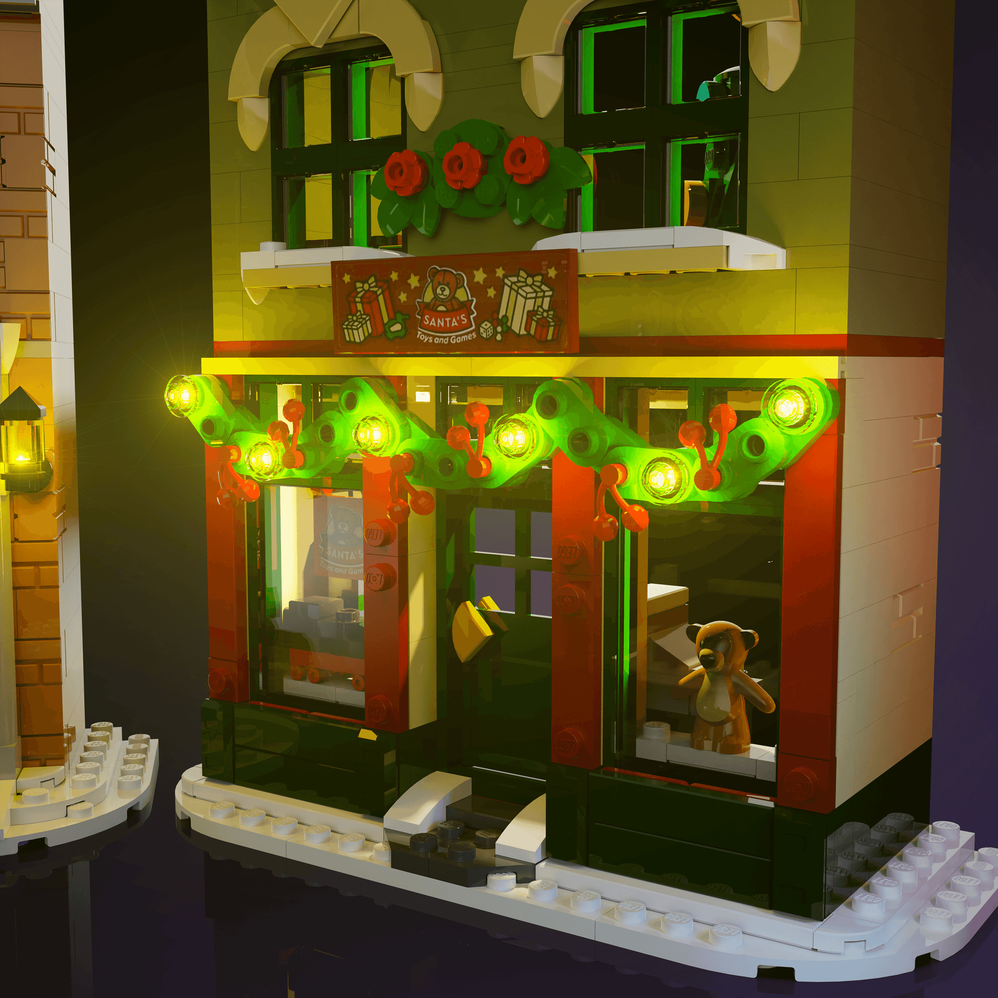 Puzzloria™ | Light Kit for LEGO® Holiday Main Street - Puzzloria