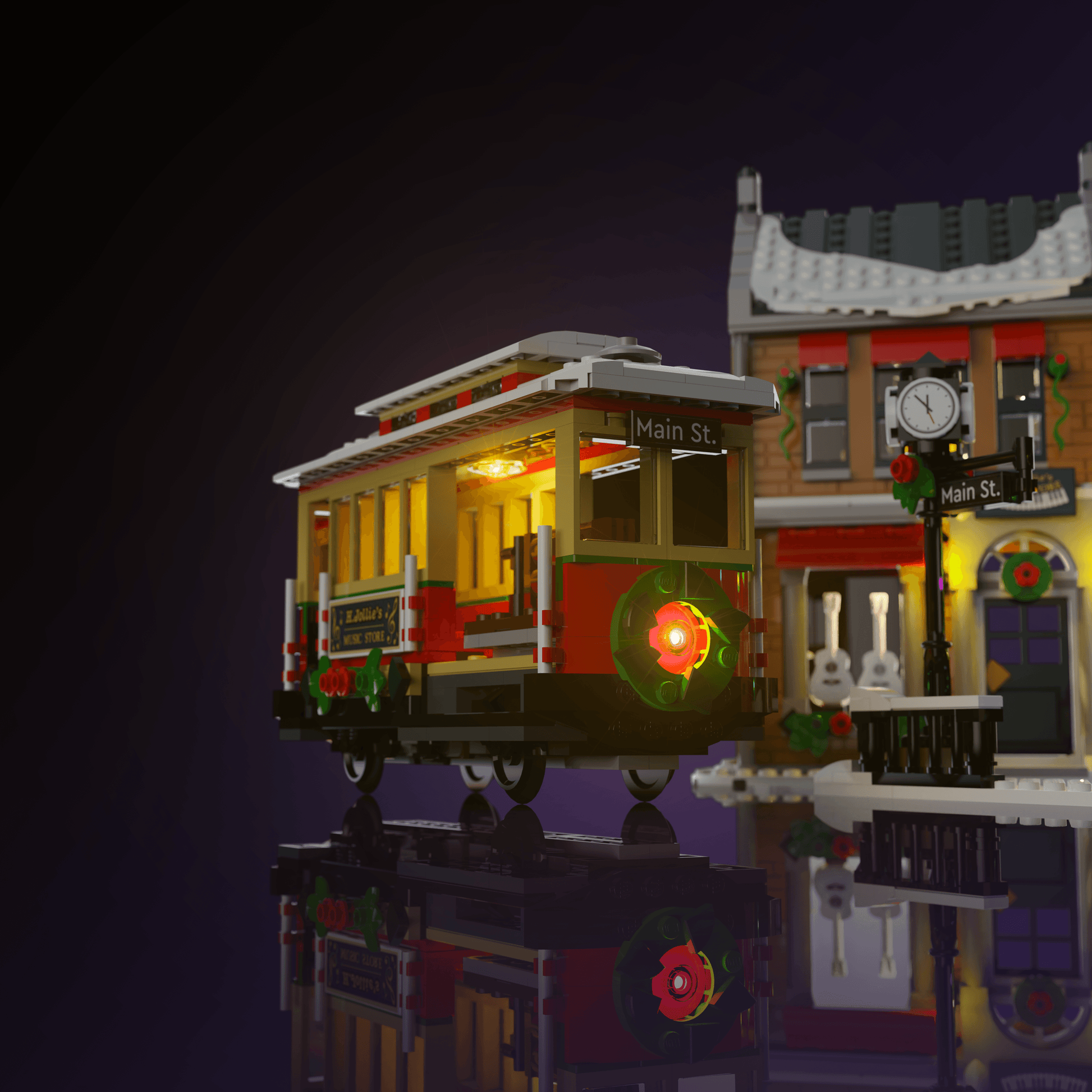 Puzzloria™ | Light Kit for LEGO® Holiday Main Street - Puzzloria