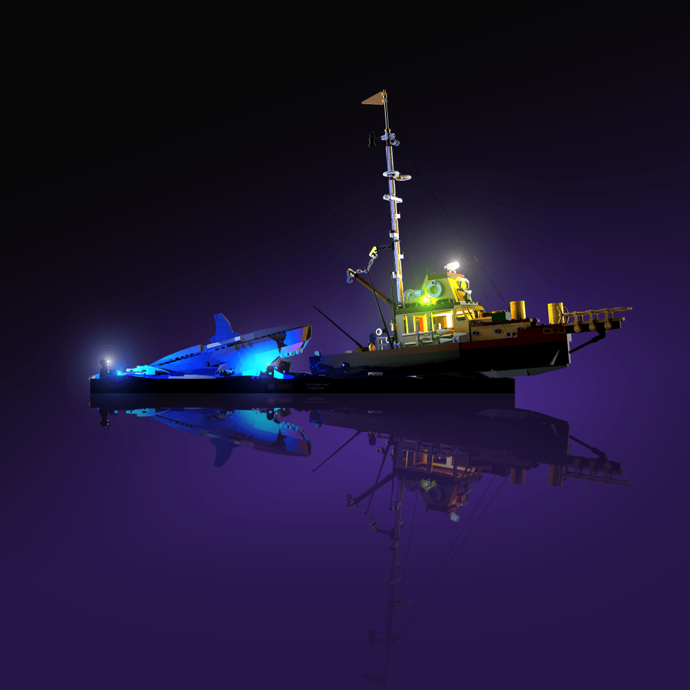 Puzzloria™ | Light Kit for LEGO® Jaws - Puzzloria