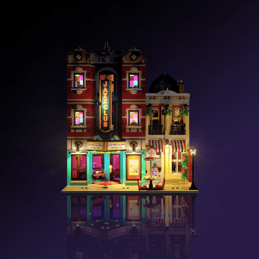 Puzzloria™ | Light Kit for LEGO® Jazz Club - Puzzloria