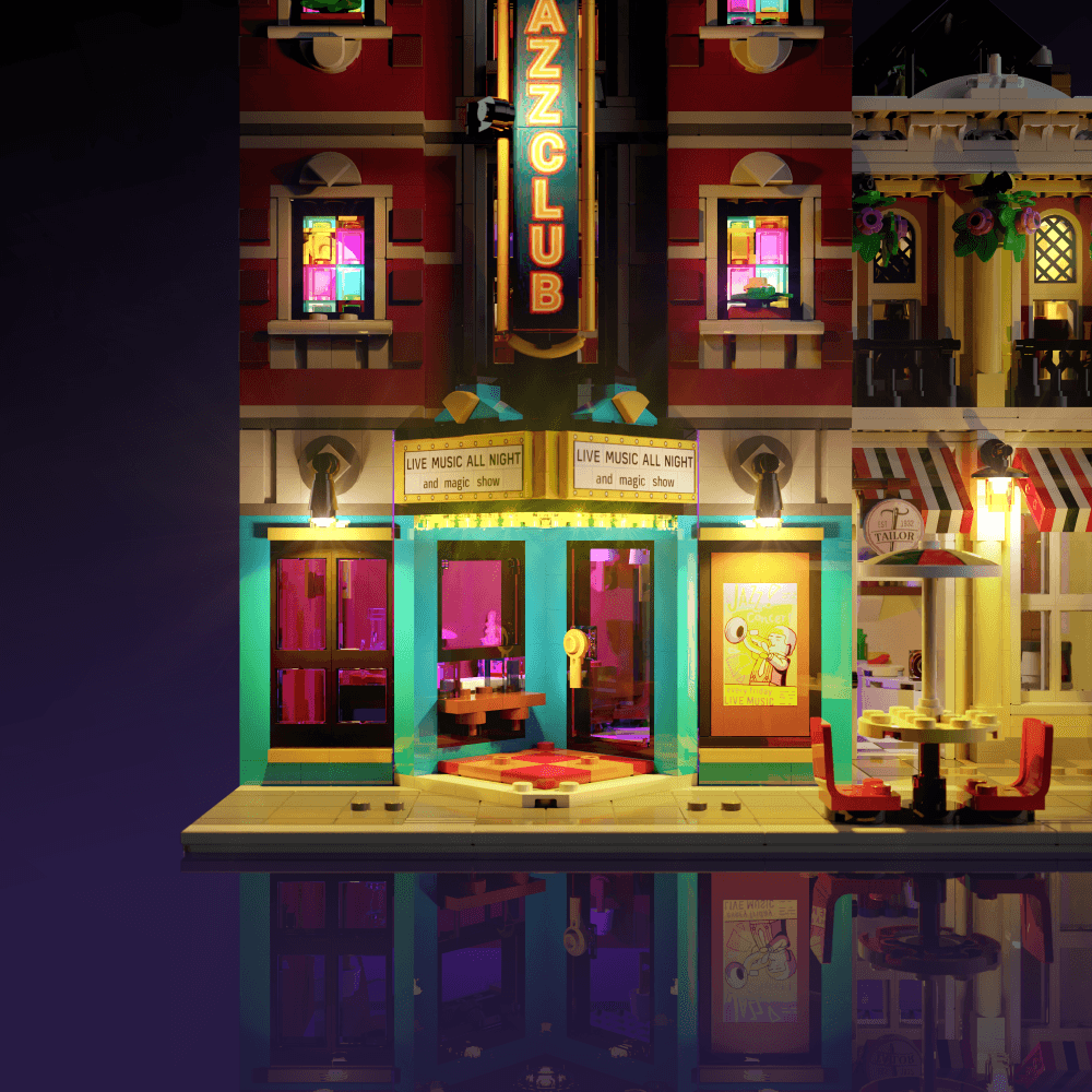 Puzzloria™ | Light Kit for LEGO® Jazz Club - Puzzloria