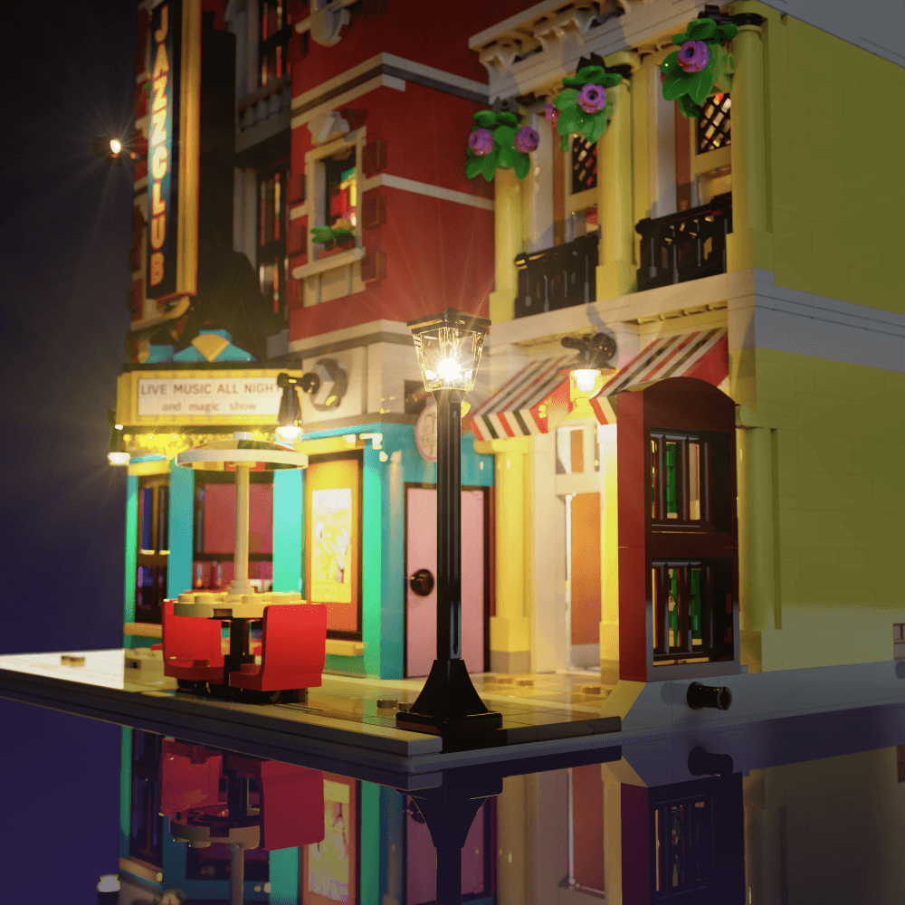 Puzzloria™ | Light Kit for LEGO® Jazz Club - Puzzloria