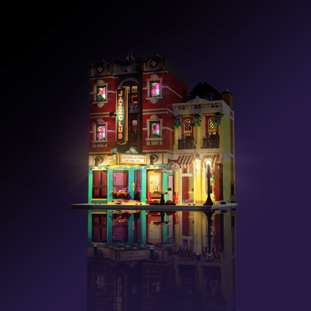 Puzzloria™ | Light Kit for LEGO® Jazz Club - Puzzloria