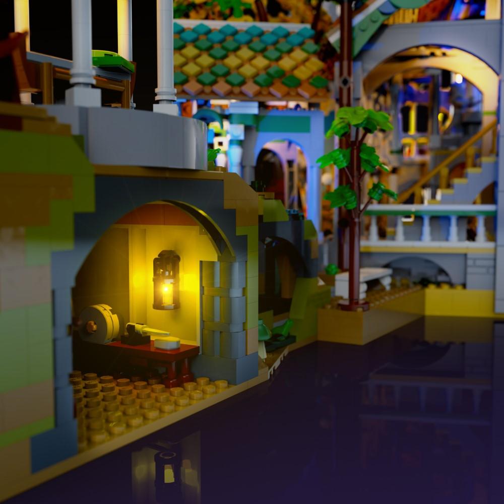 Puzzloria™ | Light Kit for LEGO® Lord of the Rings - Rivendell - Puzzloria