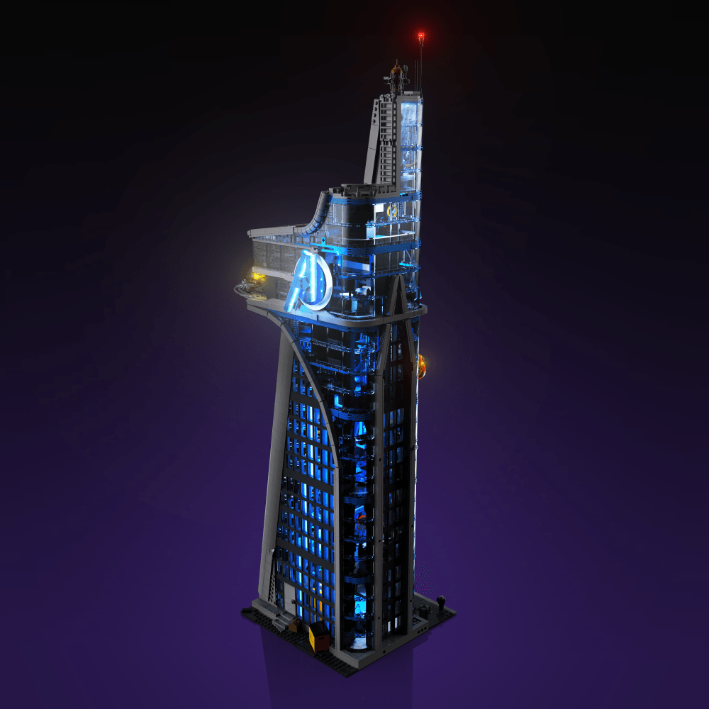 Puzzloria™ | Light Kit for LEGO® Marvel Avengers Tower - Puzzloria