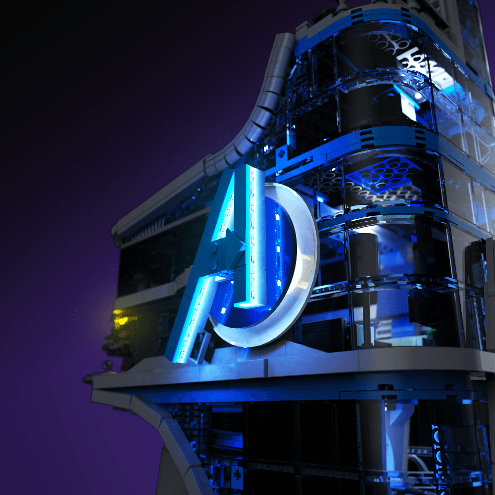 Puzzloria™ | Light Kit for LEGO® Marvel Avengers Tower - Puzzloria