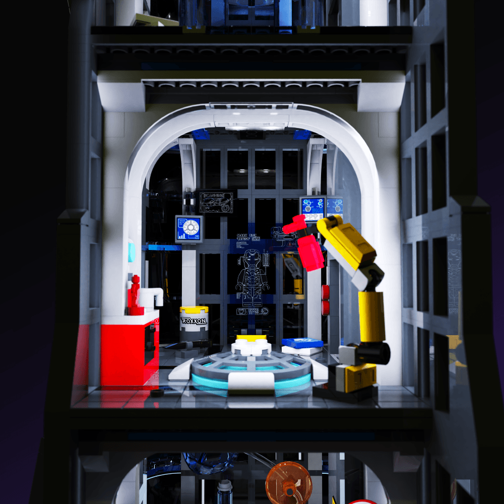 Puzzloria™ | Light Kit for LEGO® Marvel Avengers Tower - Puzzloria