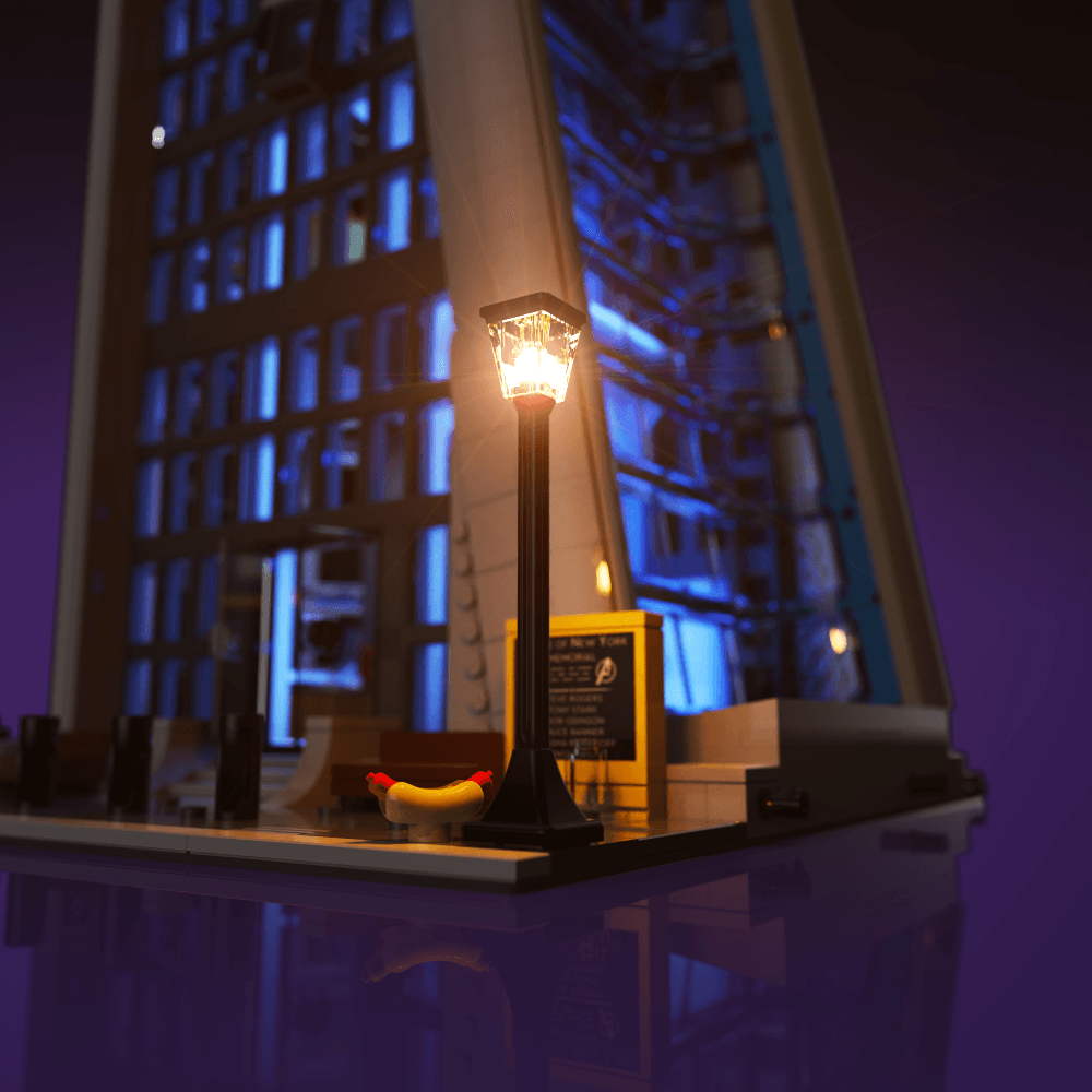 Puzzloria™ | Light Kit for LEGO® Marvel Avengers Tower - Puzzloria
