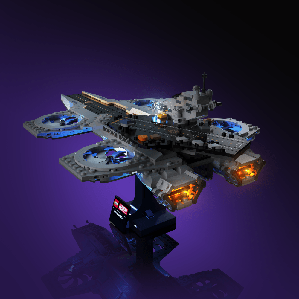 Puzzloria™ | Light Kit for LEGO® Marvel The Avengers Helicarrier - Puzzloria
