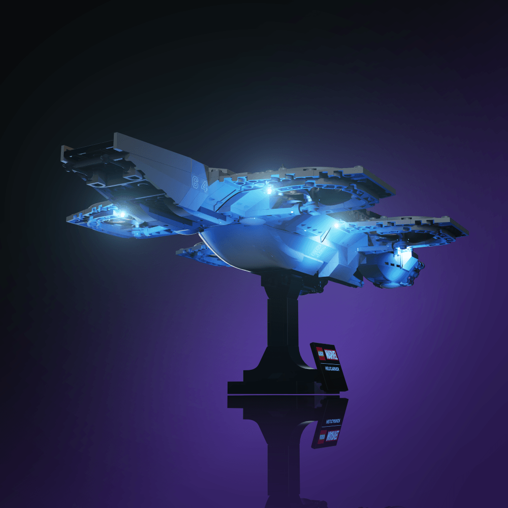 Puzzloria™ | Light Kit for LEGO® Marvel The Avengers Helicarrier - Puzzloria