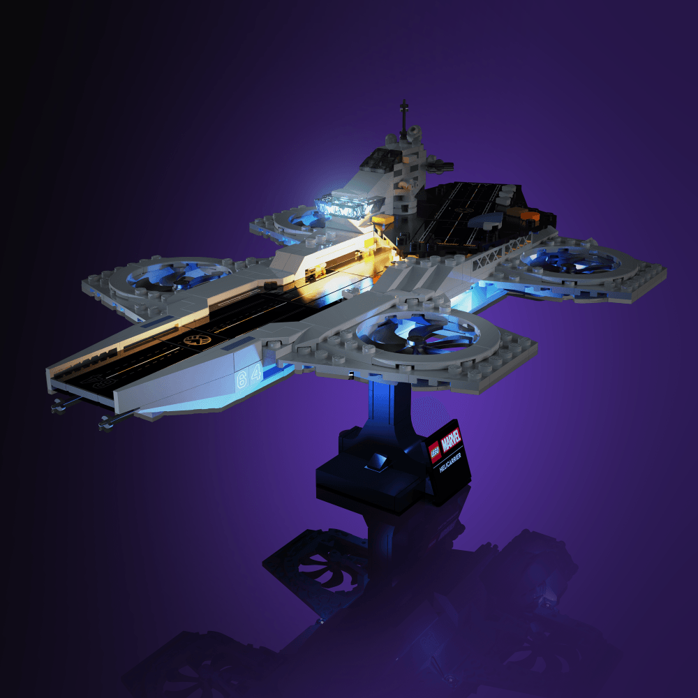 Puzzloria™ | Light Kit for LEGO® Marvel The Avengers Helicarrier - Puzzloria