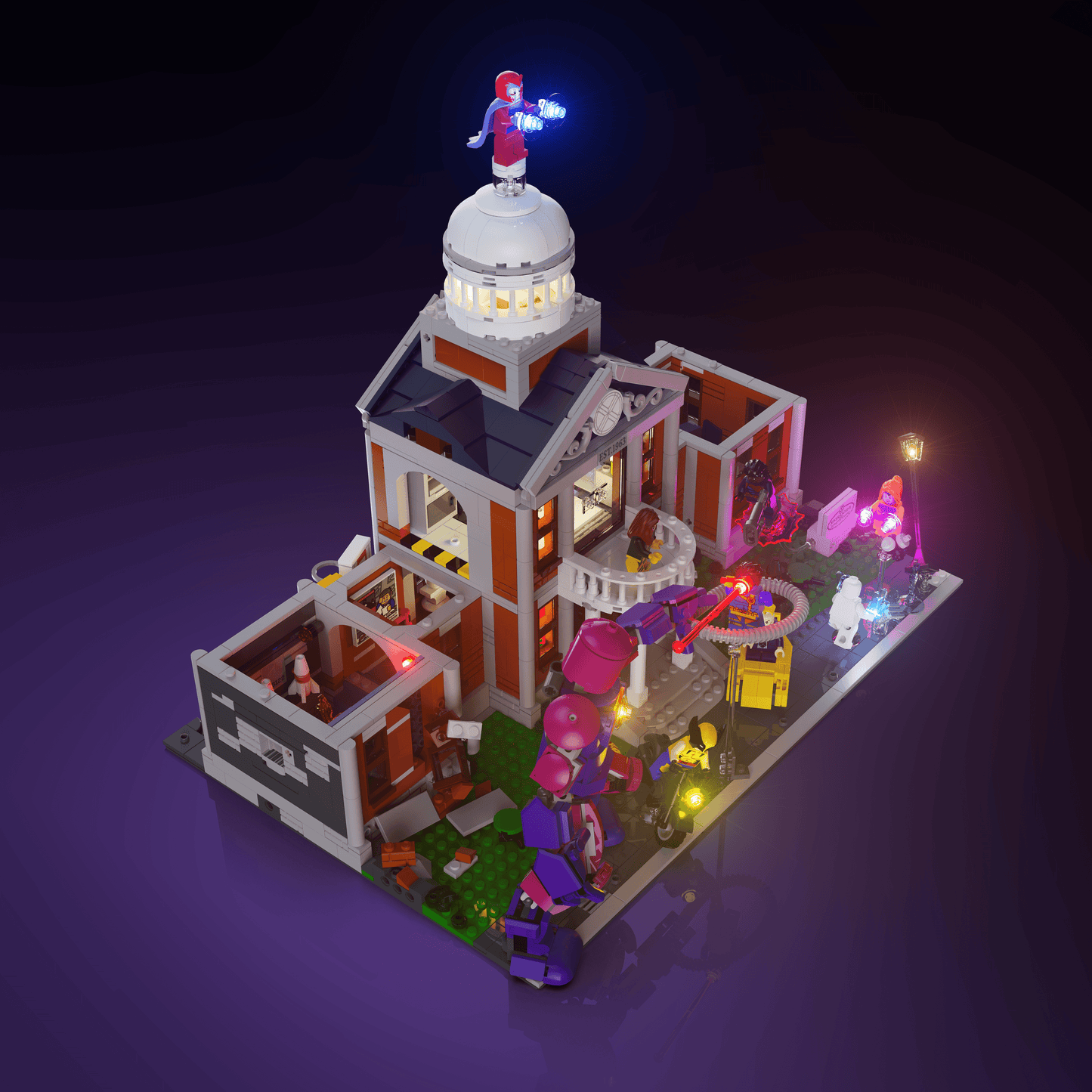 Puzzloria™ | Light Kit for LEGO® Marvel X-Men: The Mansion - Puzzloria