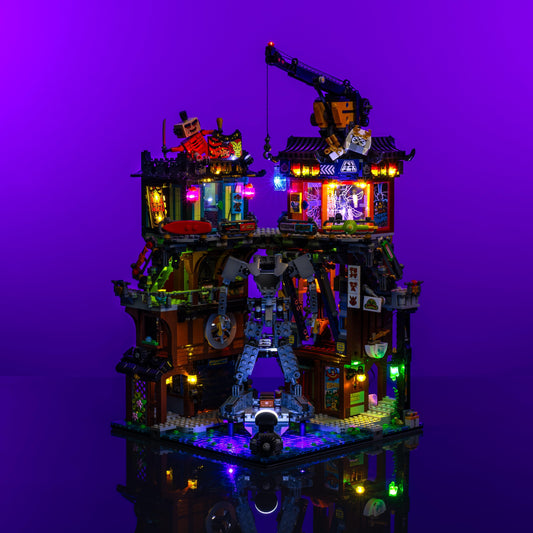 Puzzloria™ | Light Kit for LEGO® NINJAGO City Workshops - Puzzloria