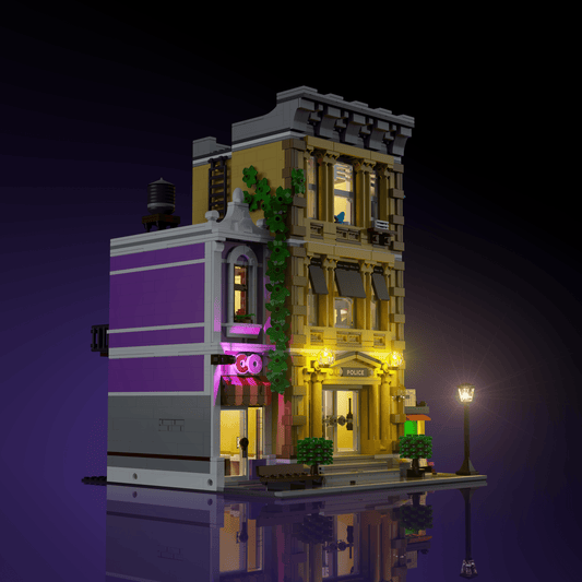 Puzzloria™ | Light Kit for LEGO® Police Station - Puzzloria
