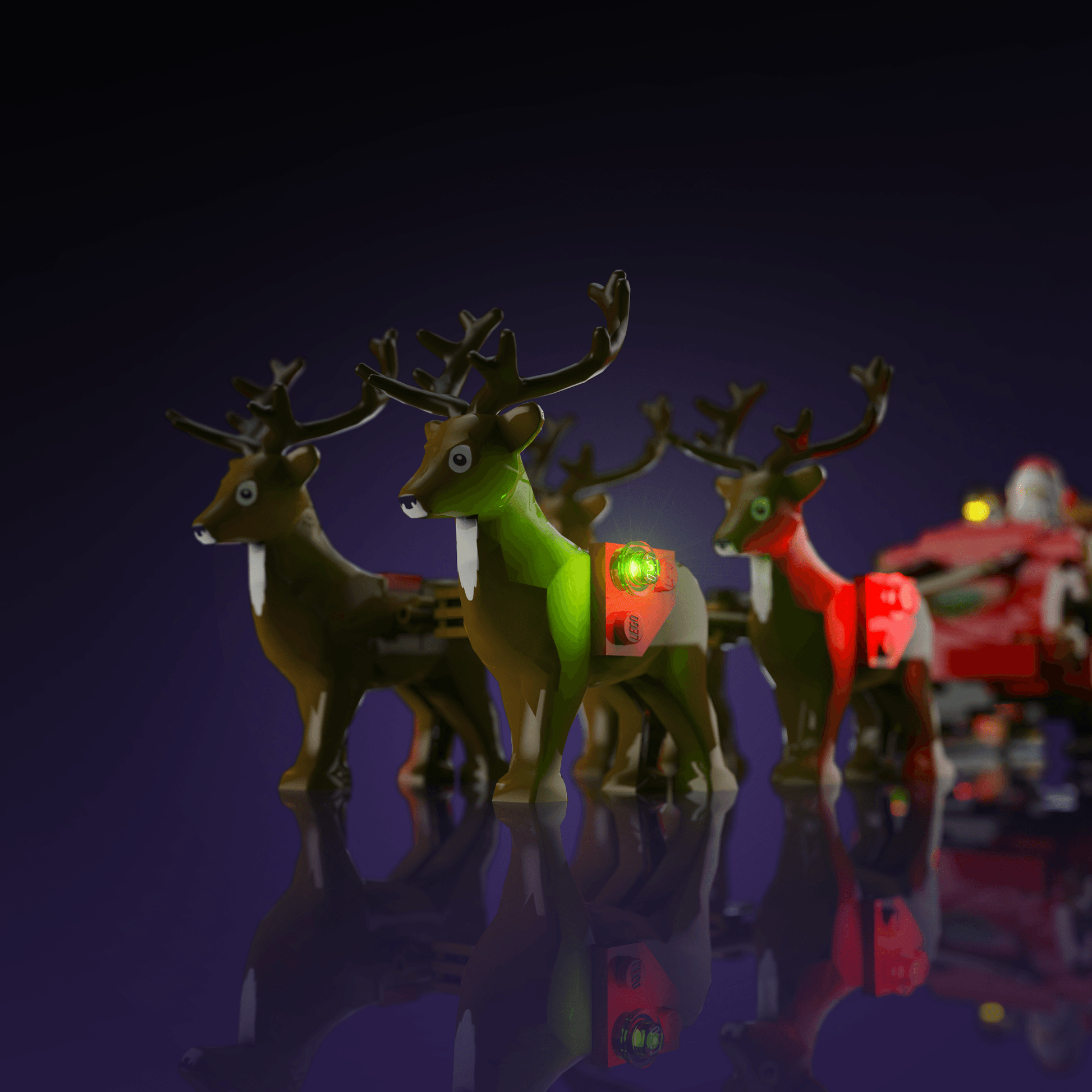 Puzzloria™ | Light Kit for LEGO® Santa's Sleigh - Puzzloria