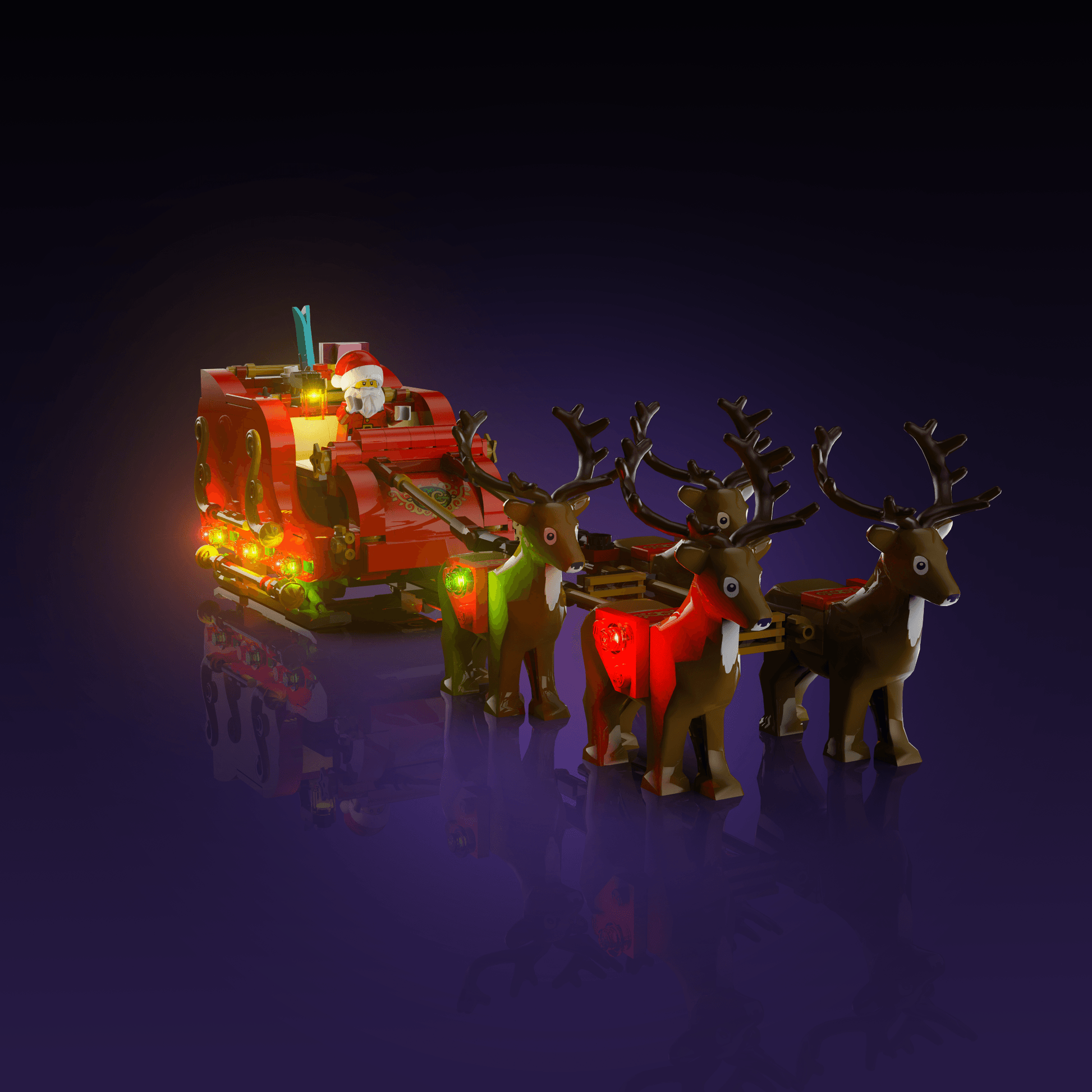 Puzzloria™ | Light Kit for LEGO® Santa's Sleigh - Puzzloria