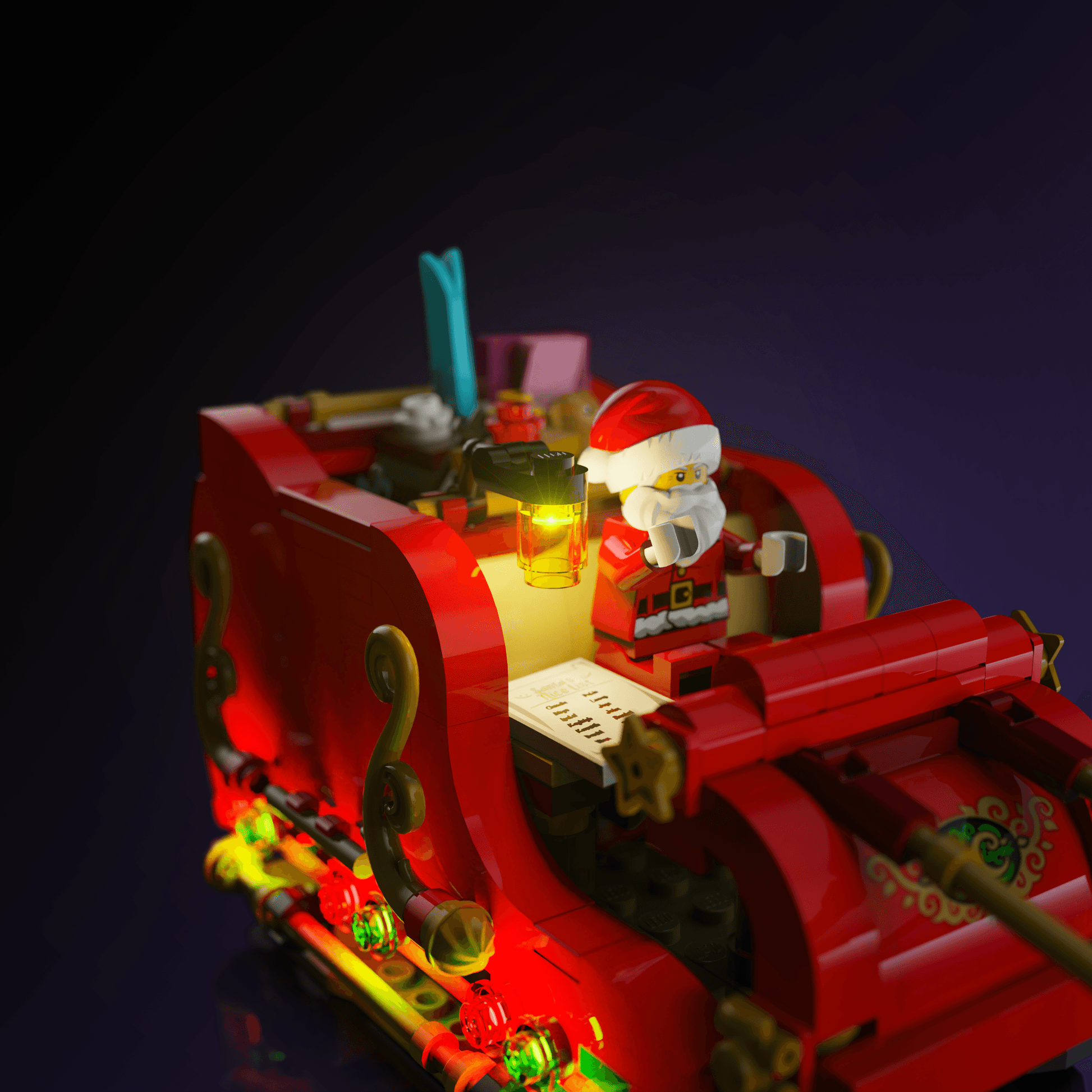 Puzzloria™ | Light Kit for LEGO® Santa's Sleigh - Puzzloria