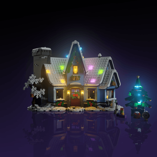 Puzzloria™ | Light Kit for LEGO® Santa's Visit - Puzzloria