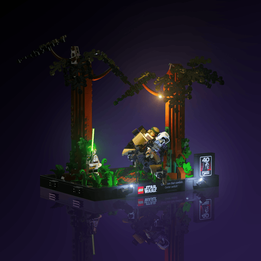 Puzzloria™ | Light Kit for LEGO® Star Wars Endor Speeder Chase Diorama - Puzzloria