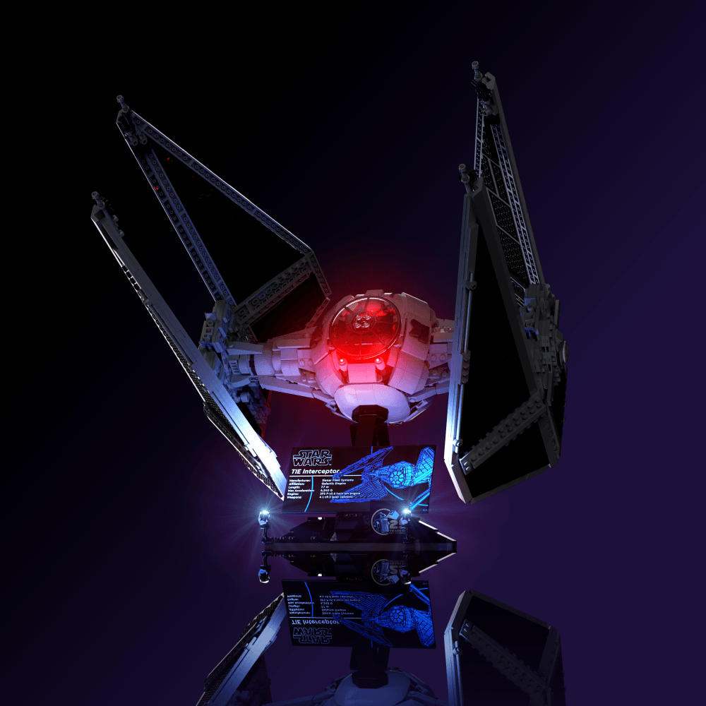 Puzzloria™ | Light Kit For LEGO® Star Wars TIE Interceptor - Puzzloria