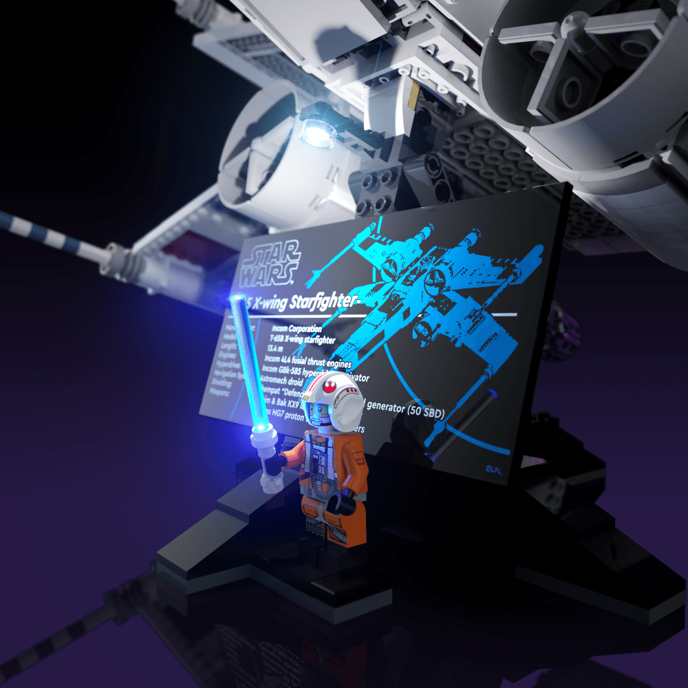 Puzzloria™ | Light Kit for LEGO® Star Wars X-Wing Starfighter - Puzzloria