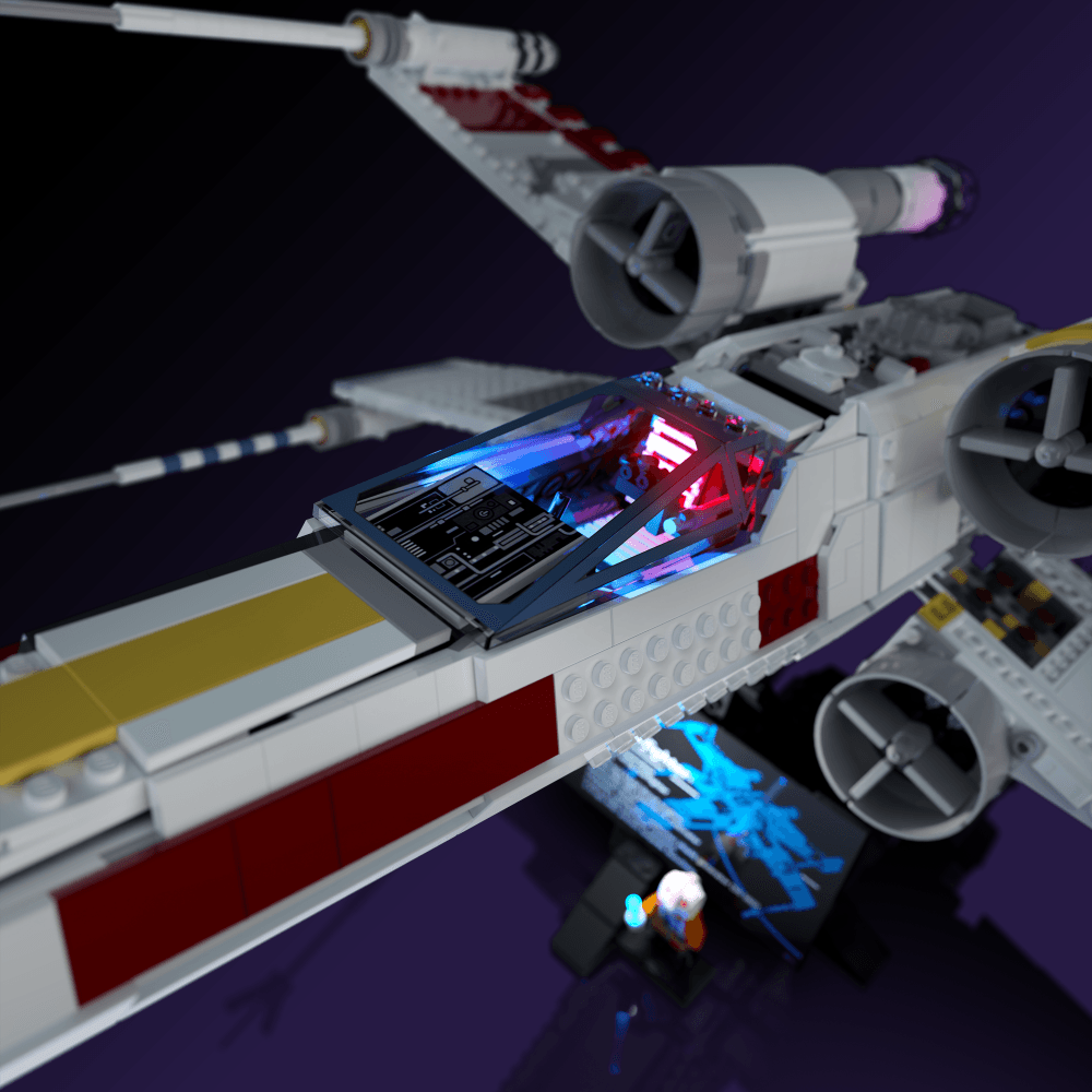 Puzzloria™ | Light Kit for LEGO® Star Wars X-Wing Starfighter - Puzzloria