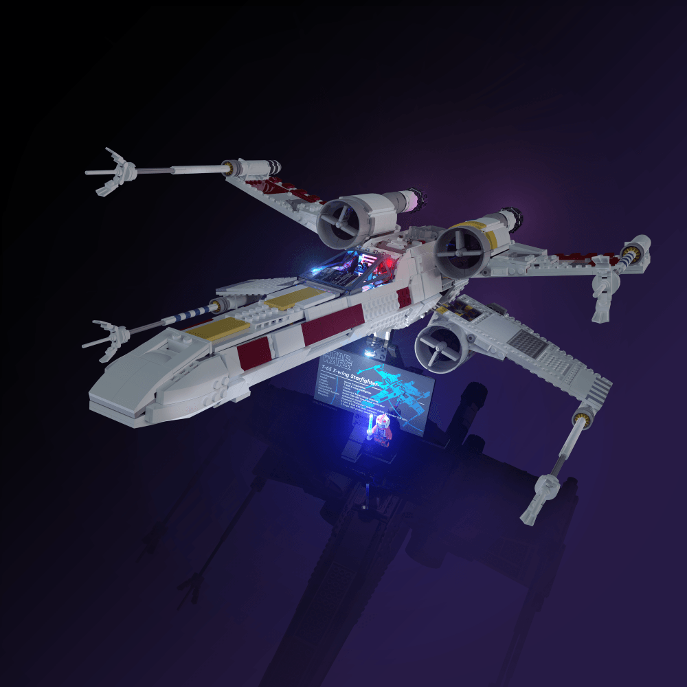 Puzzloria™ | Light Kit for LEGO® Star Wars X-Wing Starfighter - Puzzloria