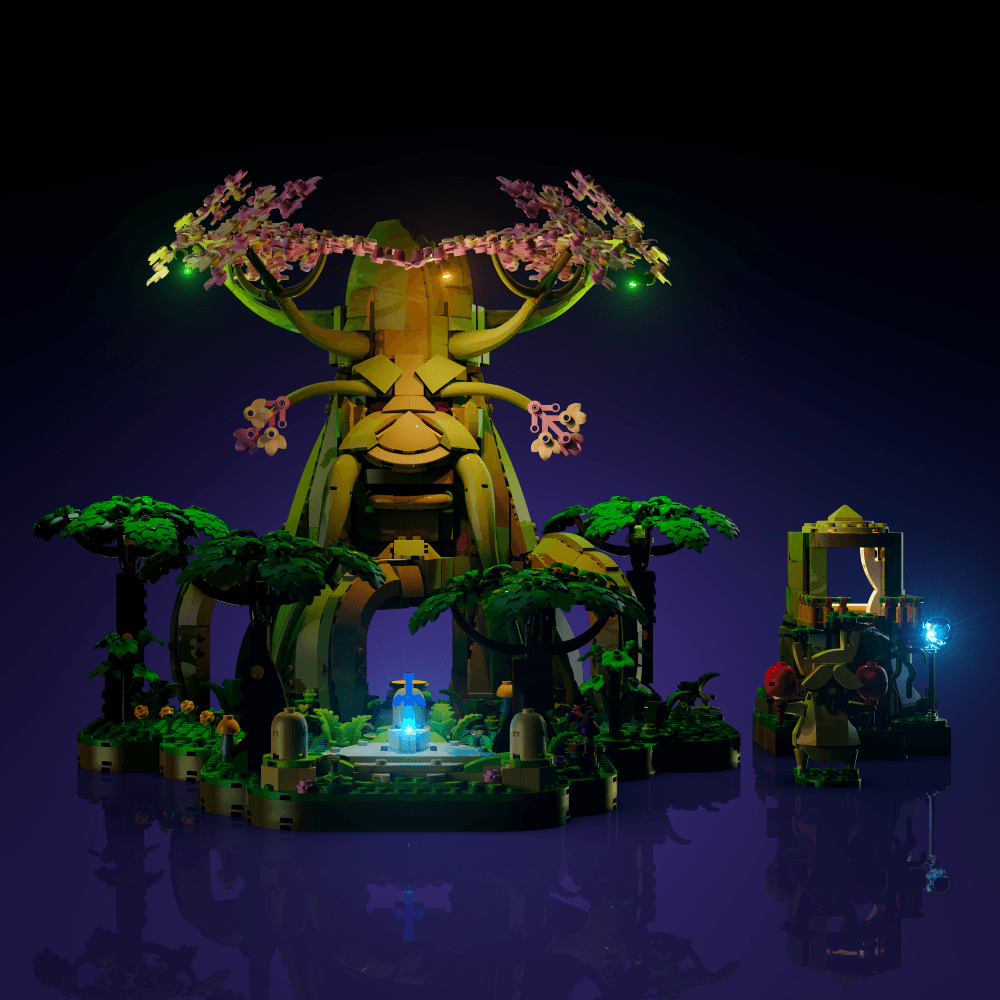 Puzzloria™ | Light Kit for LEGO® The Legend of Zelda Great Deku Tree 2-in-1 - Puzzloria