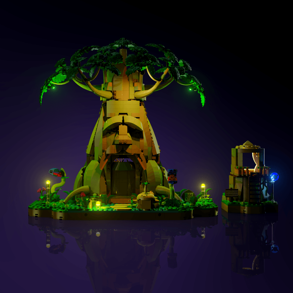 Puzzloria™ | Light Kit for LEGO® The Legend of Zelda Great Deku Tree 2-in-1 - Puzzloria