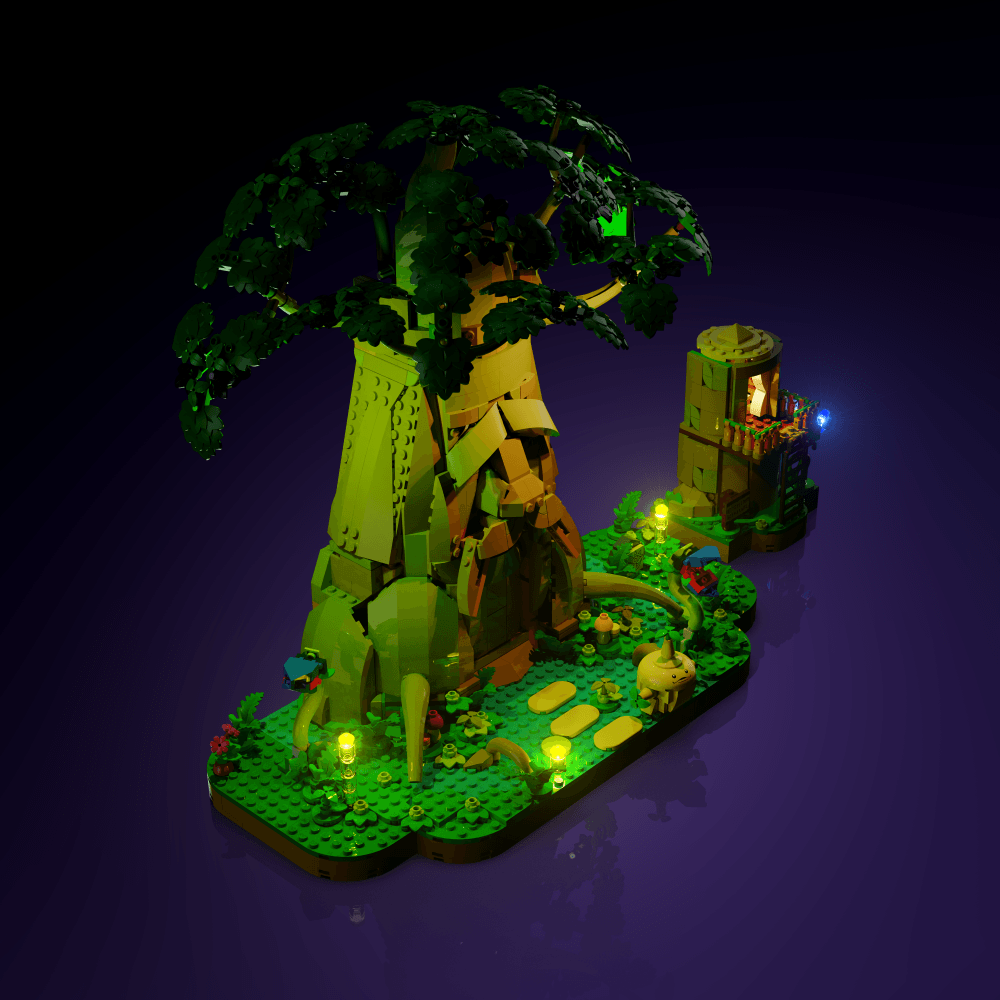 Puzzloria™ | Light Kit for LEGO® The Legend of Zelda Great Deku Tree 2-in-1 - Puzzloria